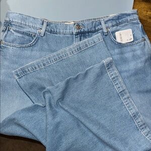 Free People We The Free Stride Straight 'n Wide Jeans. NWT. Starship
